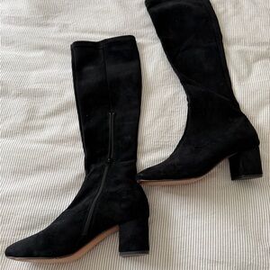 Silent D Comess Black Knee-High Women's Boots